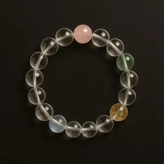 ElTAO Colorful Crystal Joy Bracelet – A vibrant gemstone bracelet for energy balance and positivity.