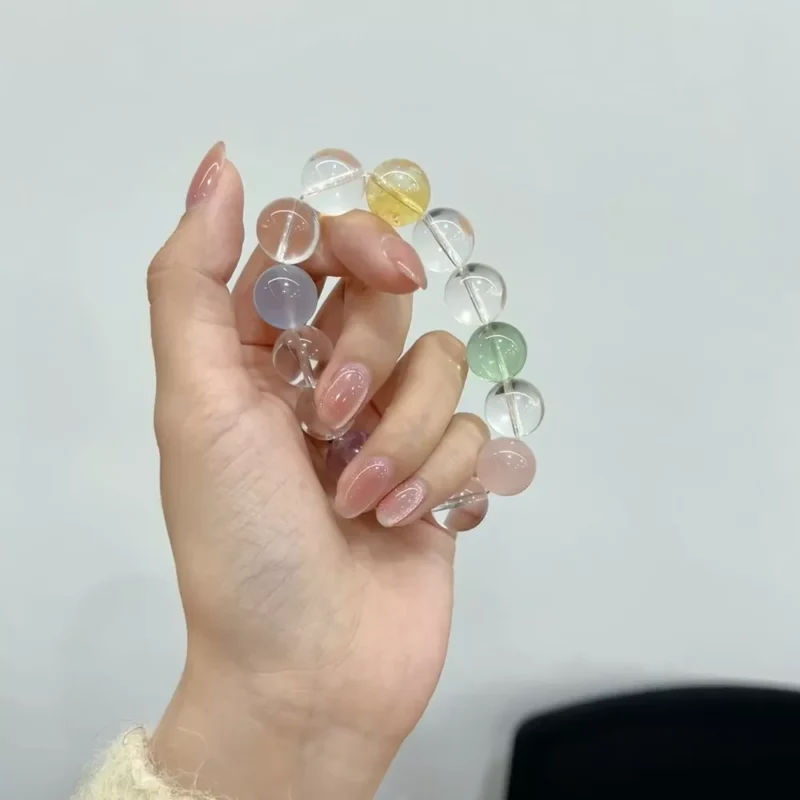 ElTAO Colorful Crystal Joy Bracelet – A vibrant gemstone bracelet for energy balance and positivity.