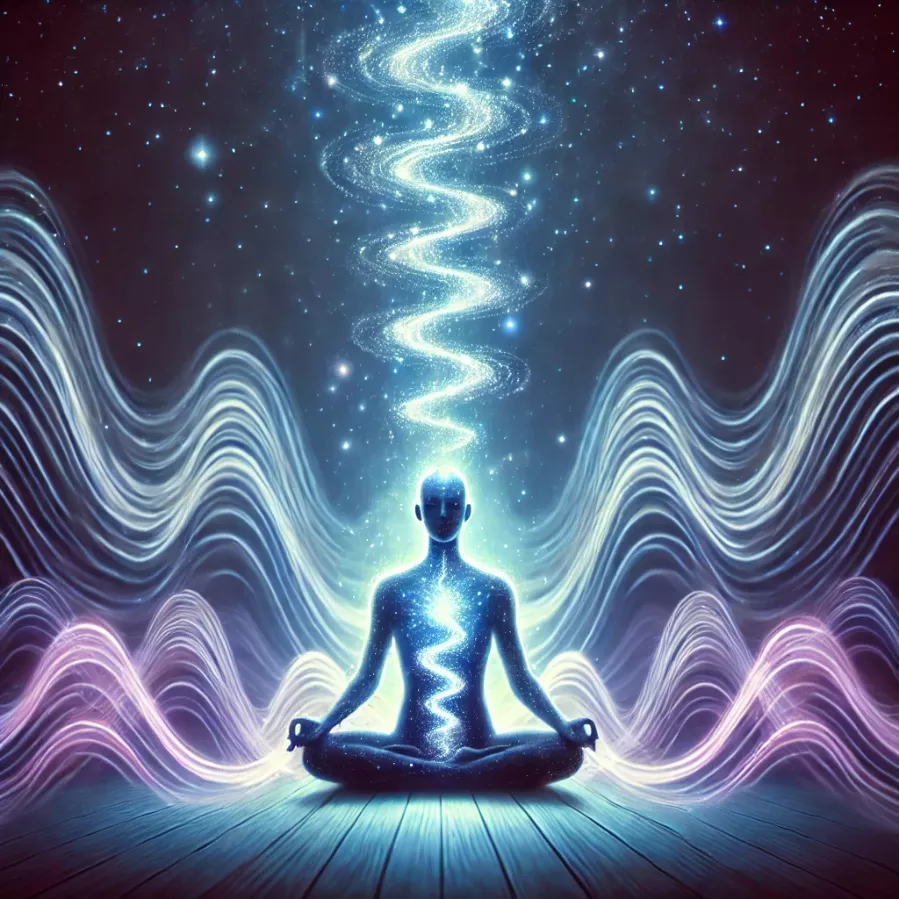 Visual representation of physical discomfort after meditation