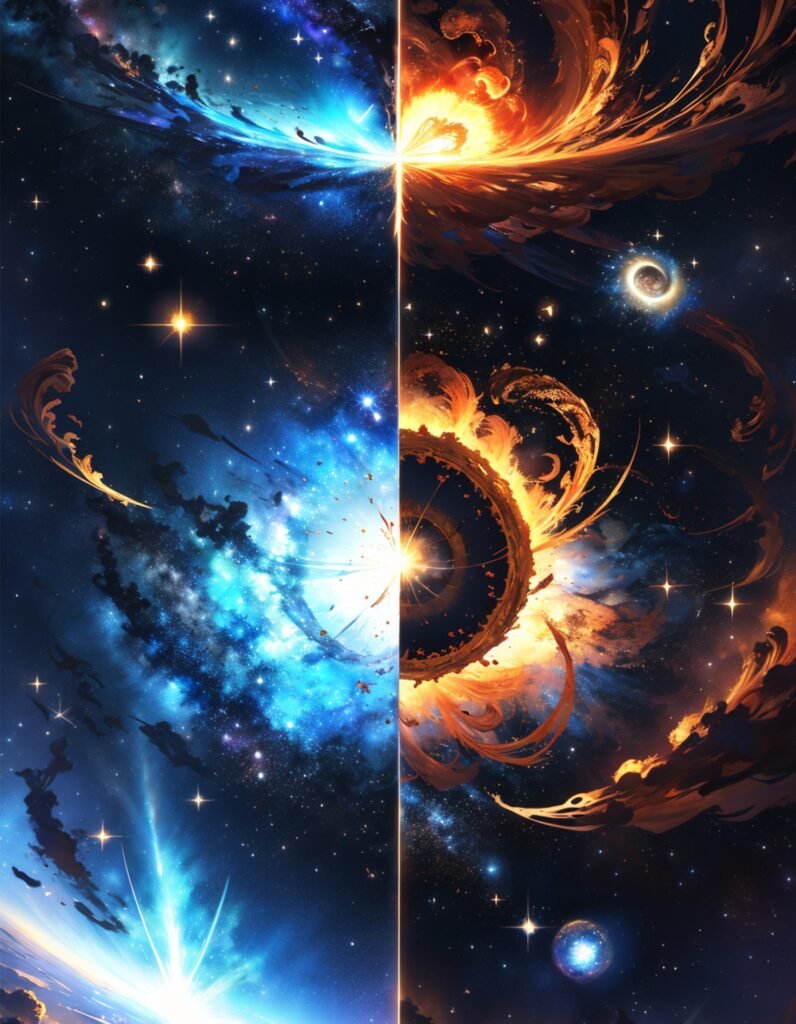 Taoist karma concept - invisible energetic connections of collective actions